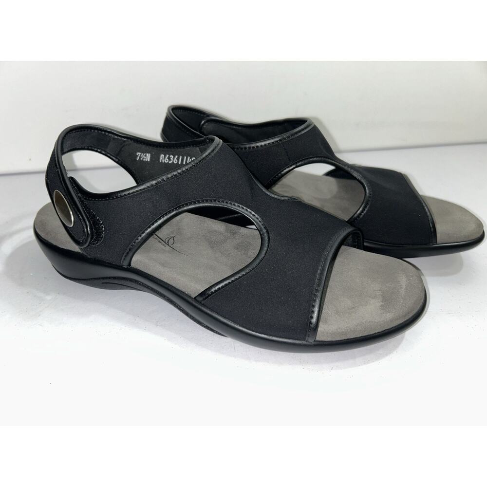 SAS Harmony Heel Strap Black Sandals Size US 7.5N NWOB